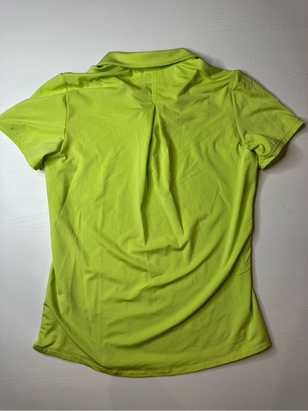 Adidas Neon Lime Green Polo Shirt Women's Size M - Picture 2 of 9